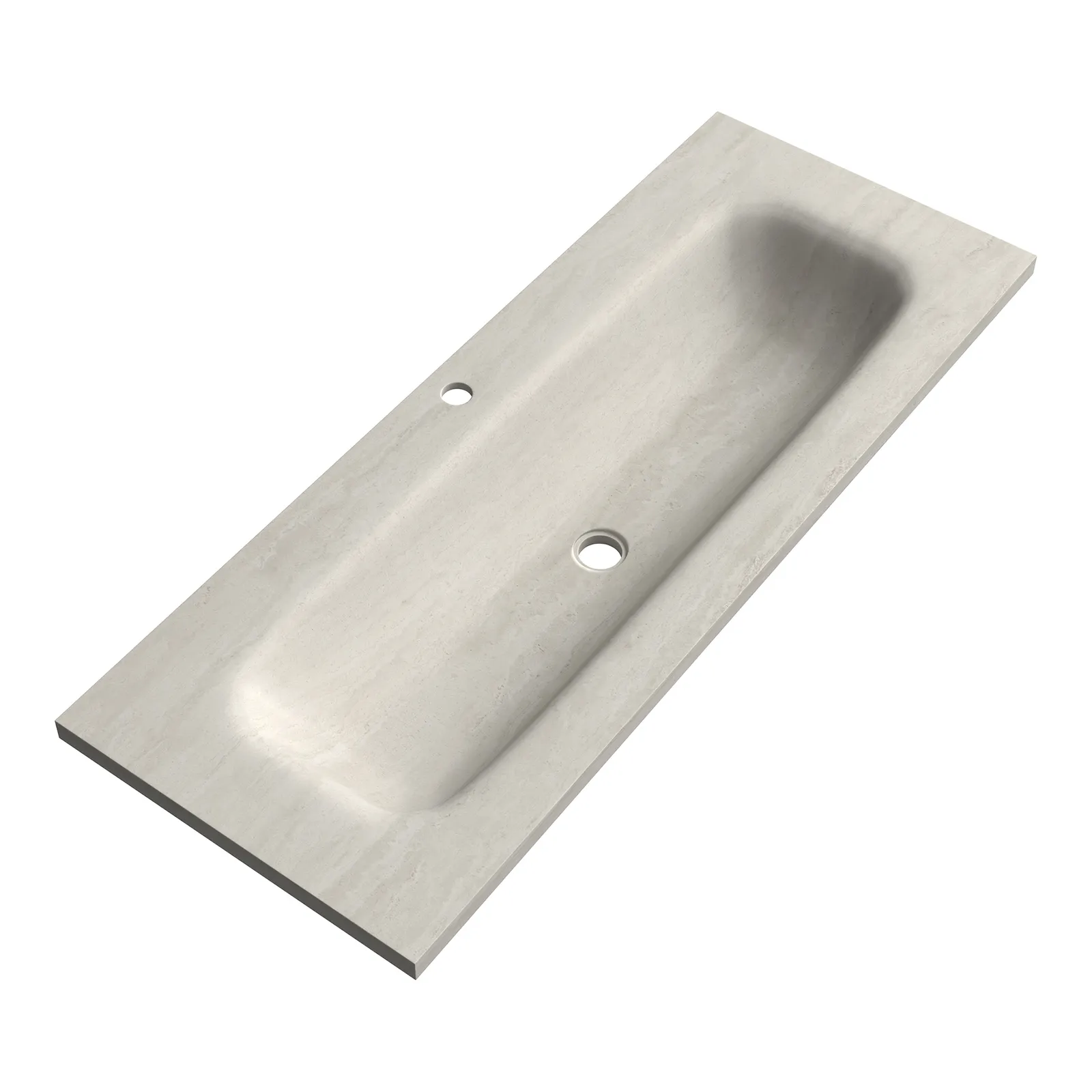 BRAUER Dune Medium wastafel 120-1 met 1 wasbak en 1 kraangat sintered stone, foto 4 van 4
