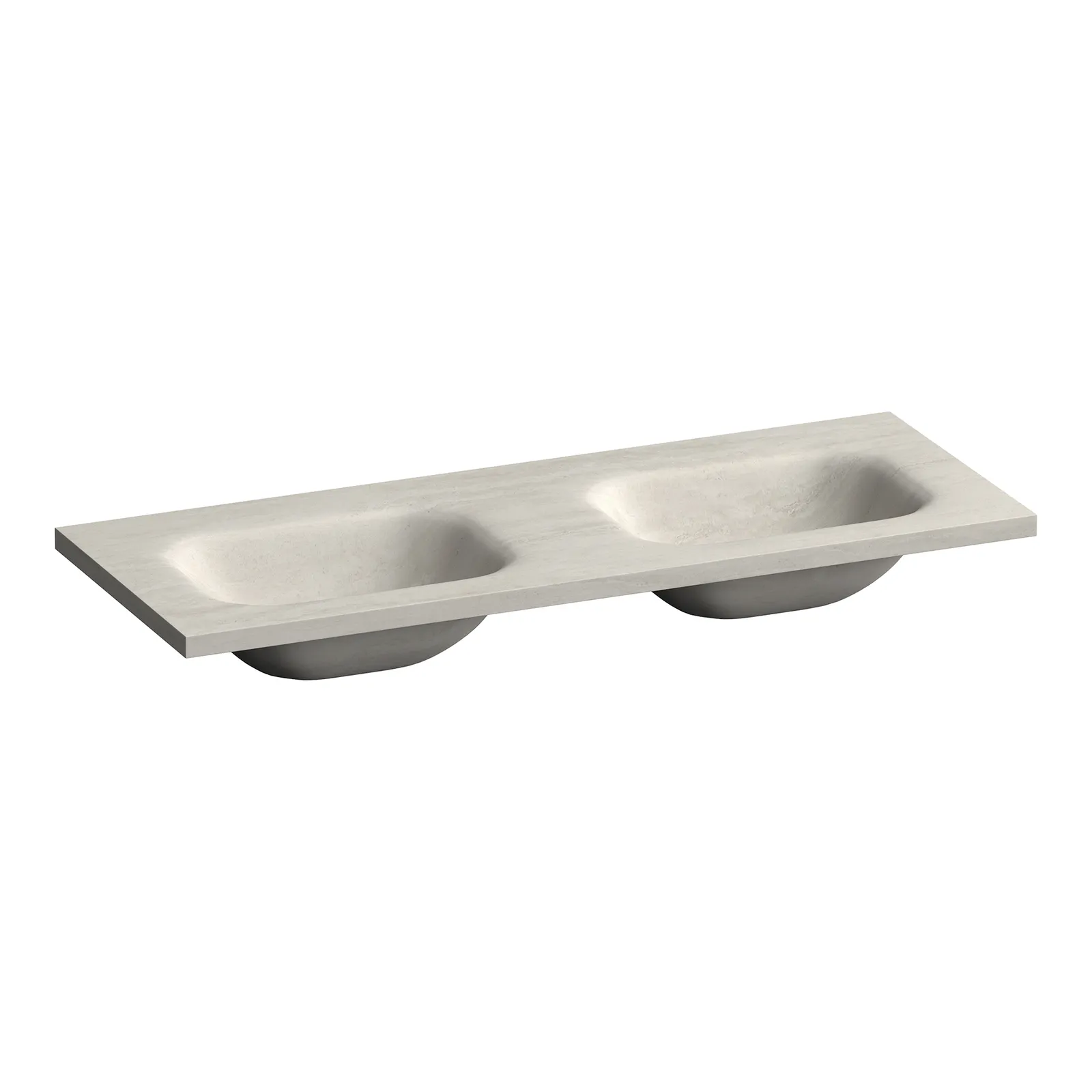 BRAUER Dune Medium wastafel 120-2 met 2 wasbakken en 0 kraangaten sintered stone, foto 3 van 4