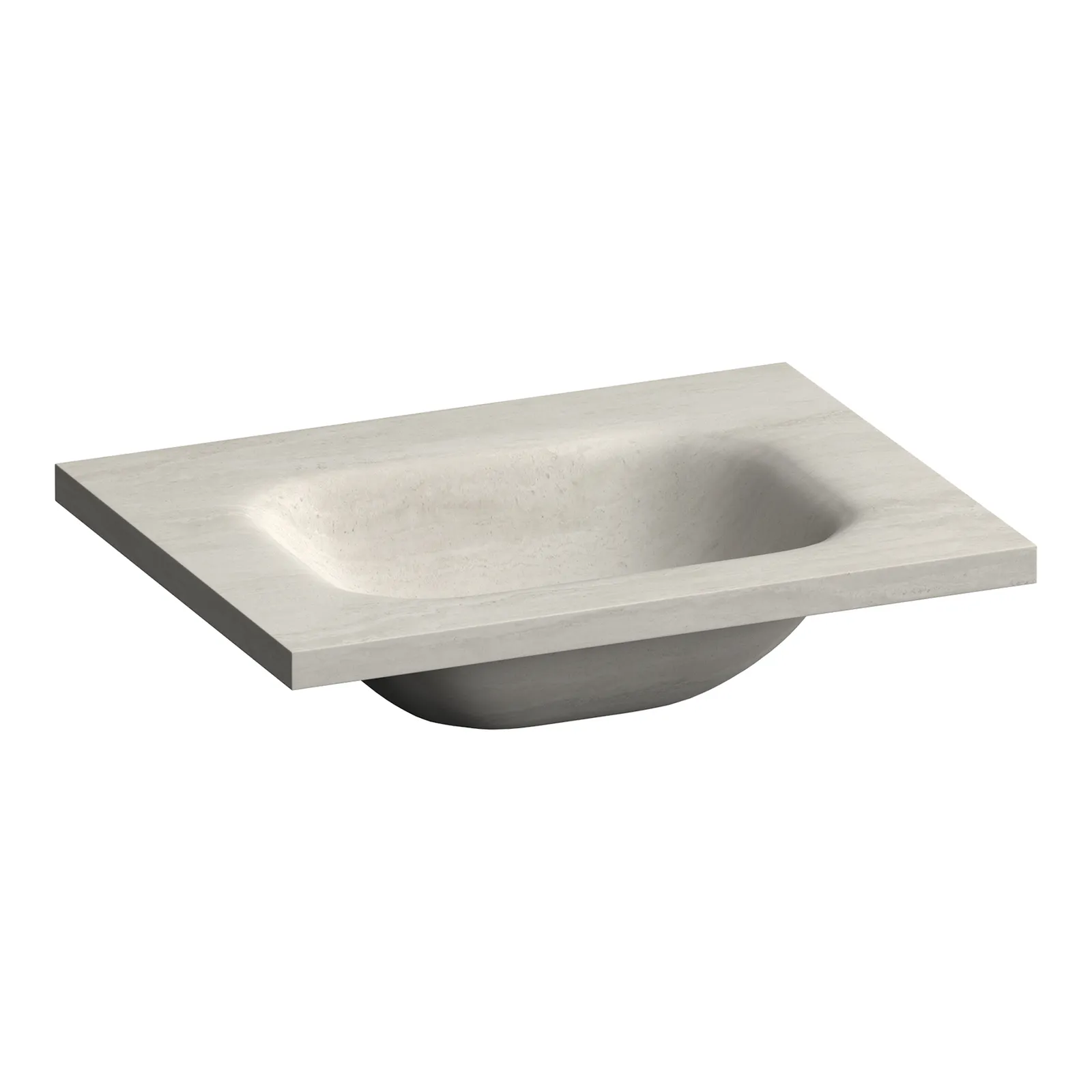 BRAUER Dune Medium wastafel 60 met 1 wasbak en 0 kraangaten sintered stone, foto 3 van 4