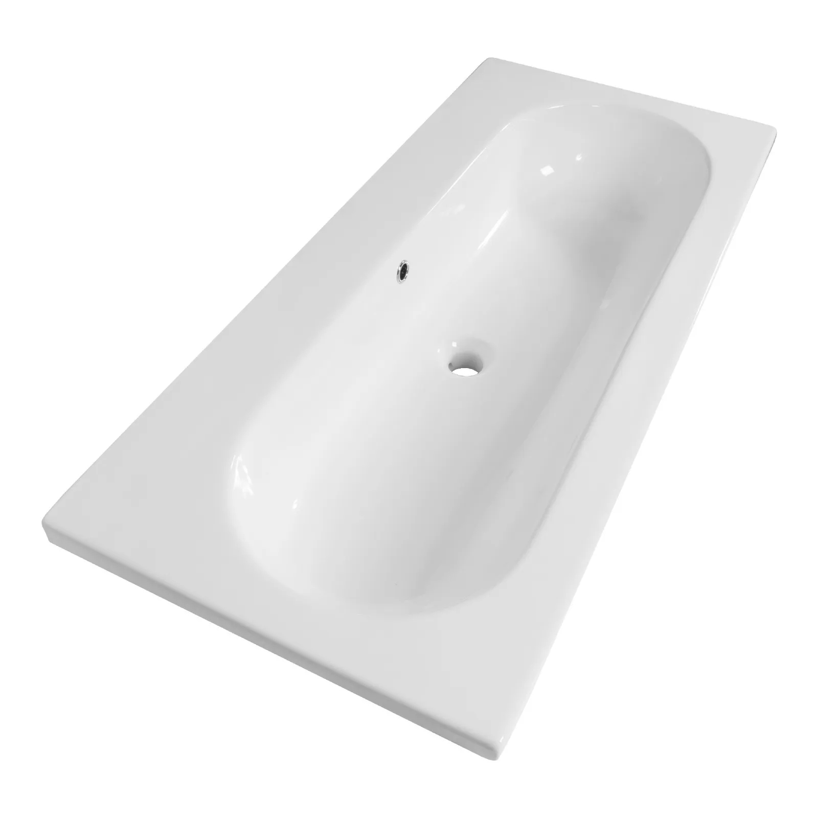 BRAUER Moon wastafel 100 met 1 spoelbak en 0 kraangaten keramiek