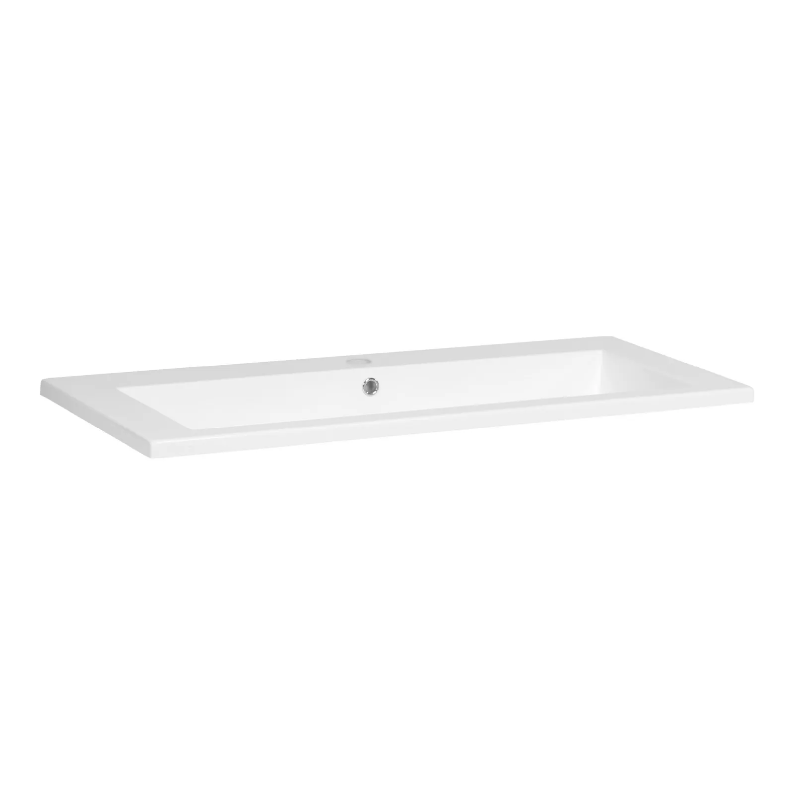 BRAUER Solar Slim wastafel 100 met 1 spoelbak en 1 kraangat mineraalmarmer, foto 2 van 2