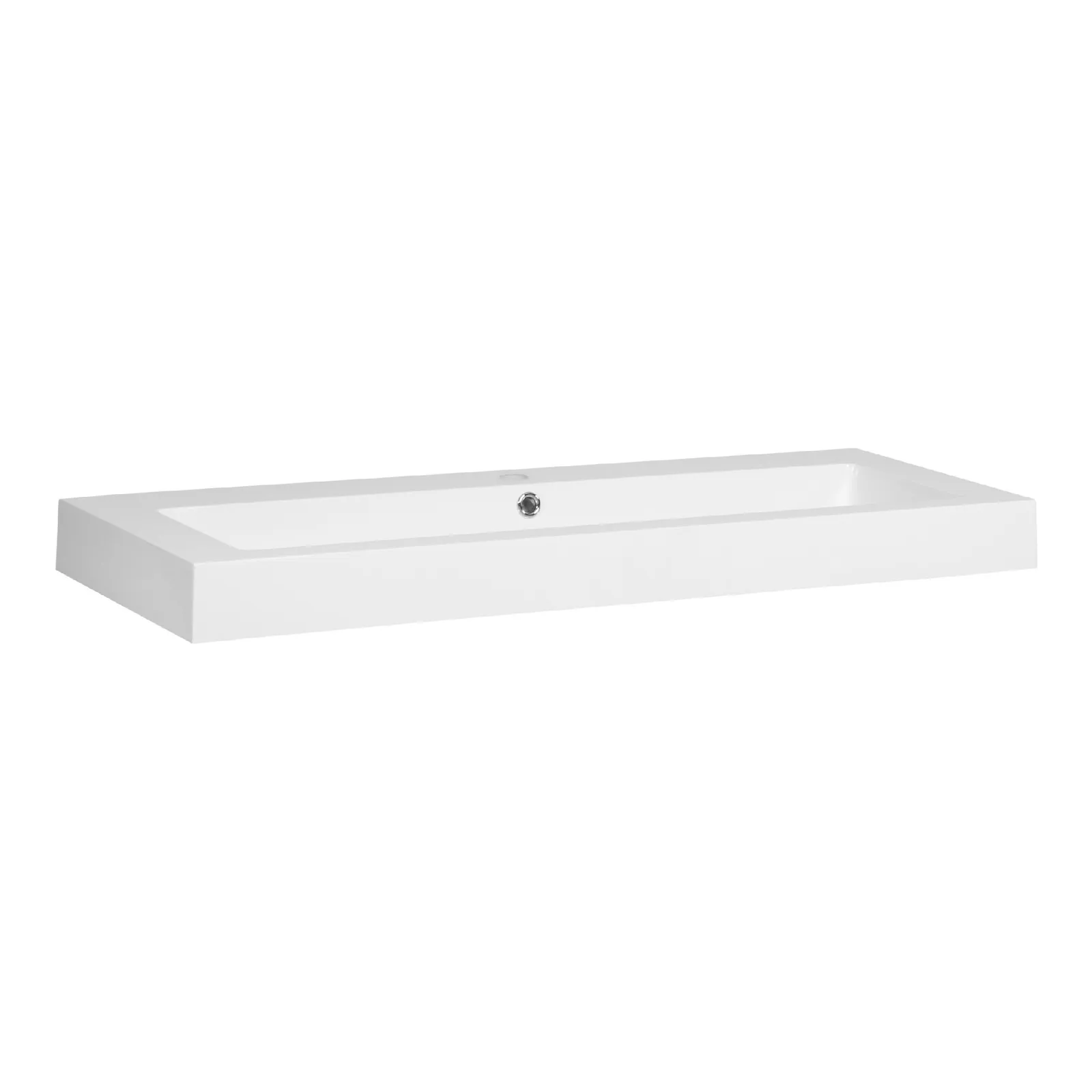 BRAUER Solar Thick wastafel 120-1 met 1 spoelbak en 1 kraangat mineraalmarmer, foto 2 van 2