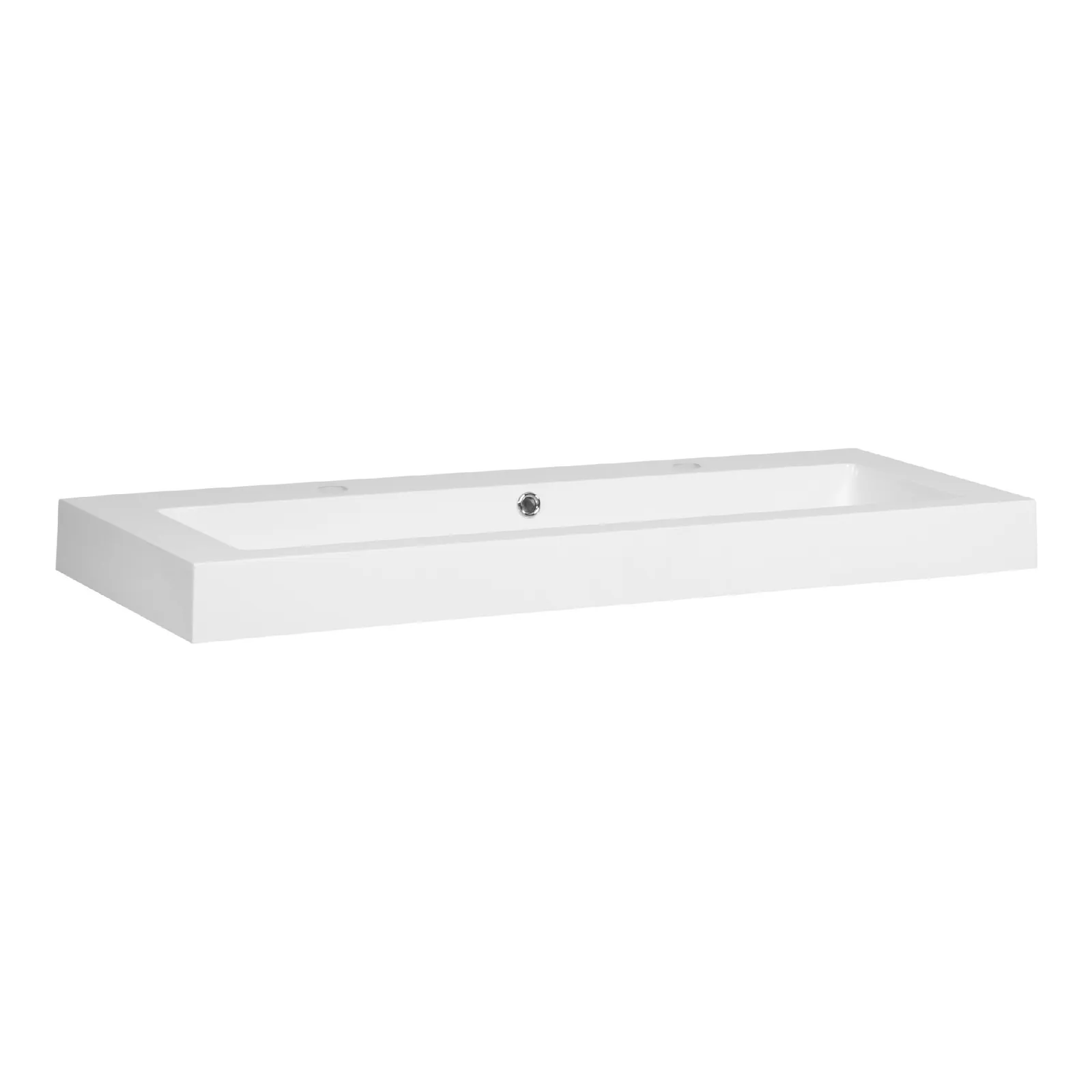 BRAUER Solar Thick wastafel 120-1 met 1 spoelbak en 2 kraangaten mineraalmarmer, foto 2 van 2