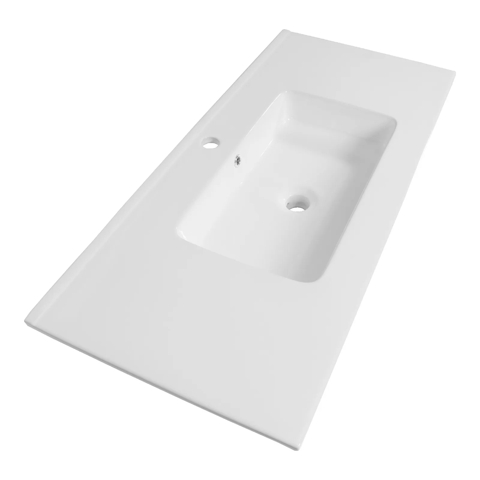 BRAUER Starfall wastafel 100 met 1 spoelbak en 1 kraangat keramiek