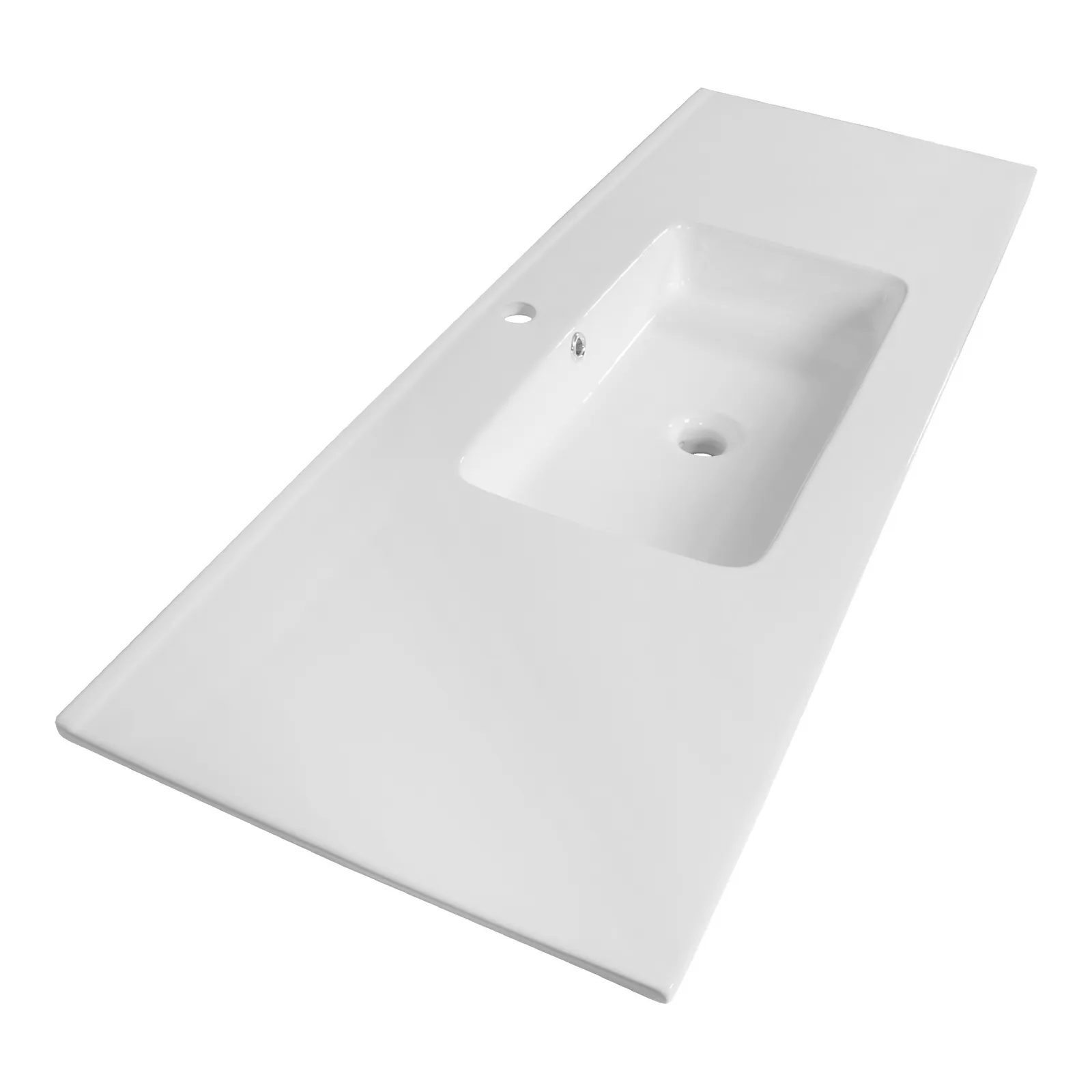 BRAUER Starfall wastafel 120-1 met 1 spoelbak en 1 kraangat keramiek