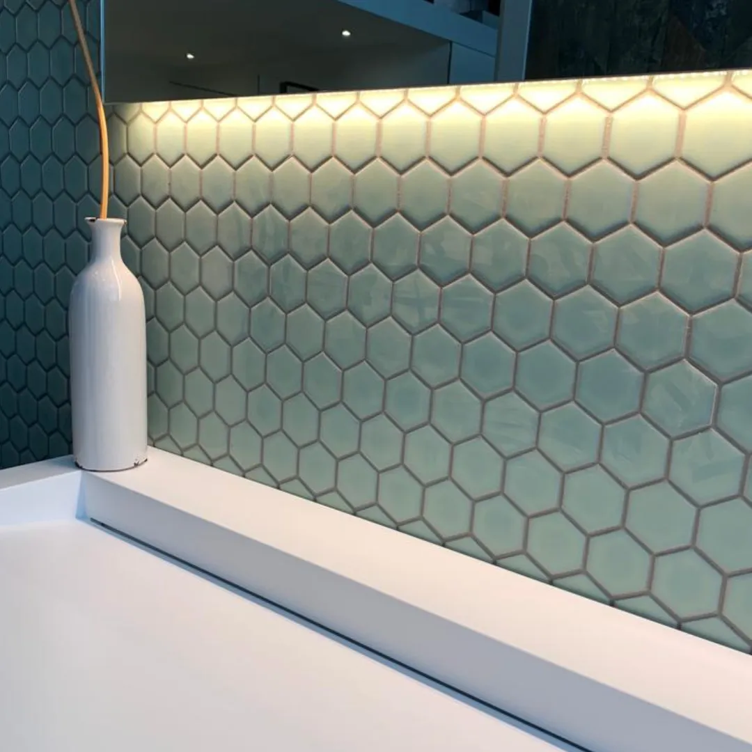 Mozaiek Barcelona Hexagon Licht Groen 5,1x5,9, foto 5 van 6