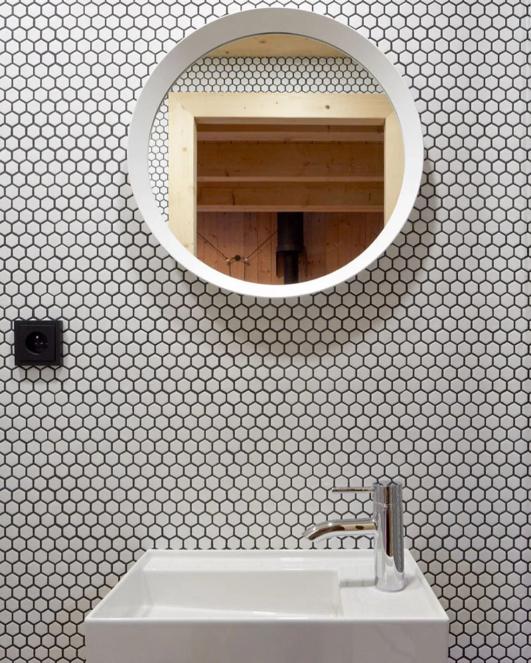 Mozaiek Barcelona Hexagon Extra Wit 2,3x2,6, foto 2 van 3
