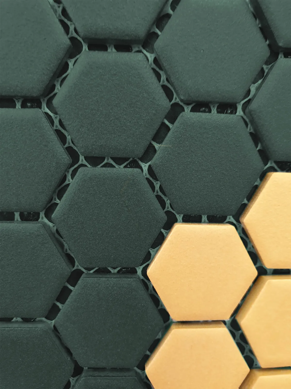 Mozaiek Hexagon Mat Tuscany Gold 2,3x2,6, foto 4 van 4