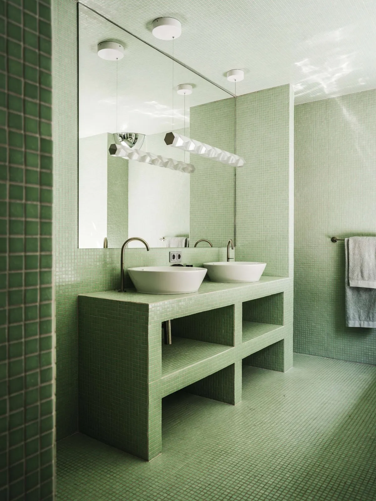 Mozaiek Amsterdam Basic Ultra Licht Groen 2,0x2,0, foto 5 van 5