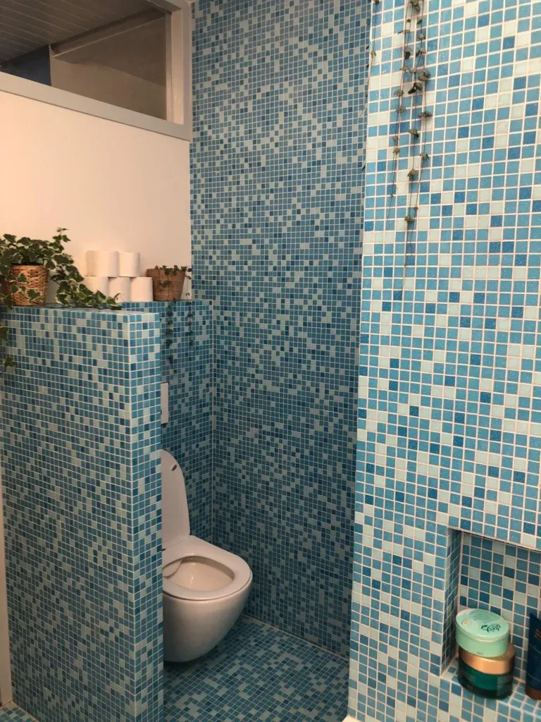Mozaiek Amsterdam Basic Blauw Mix 2,0x2,0, foto 3 van 5