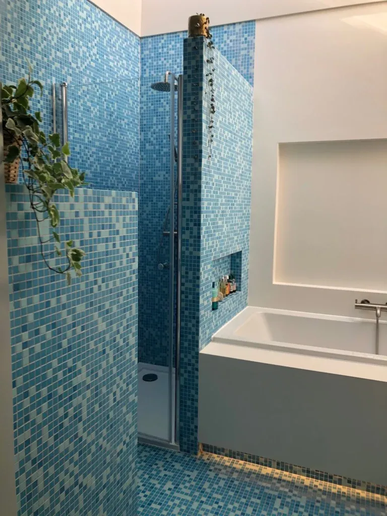 Mozaiek Amsterdam Basic Blauw Mix 2,0x2,0, foto 5 van 5