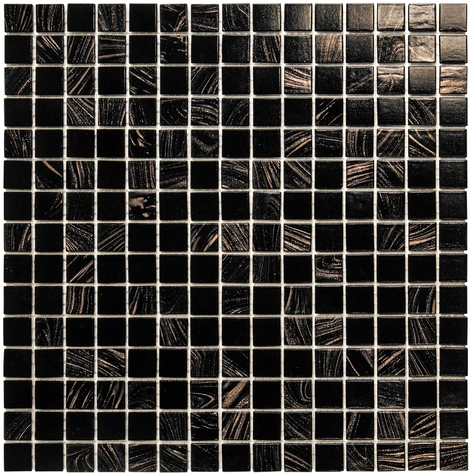 Mozaiek Amsterdam Goud Zwart / Gold Mix 2,0x2,0