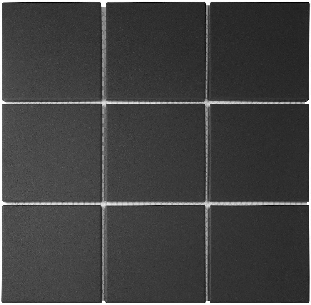 Mozaiek London Vierkant Zwart 9,5 x 9,5