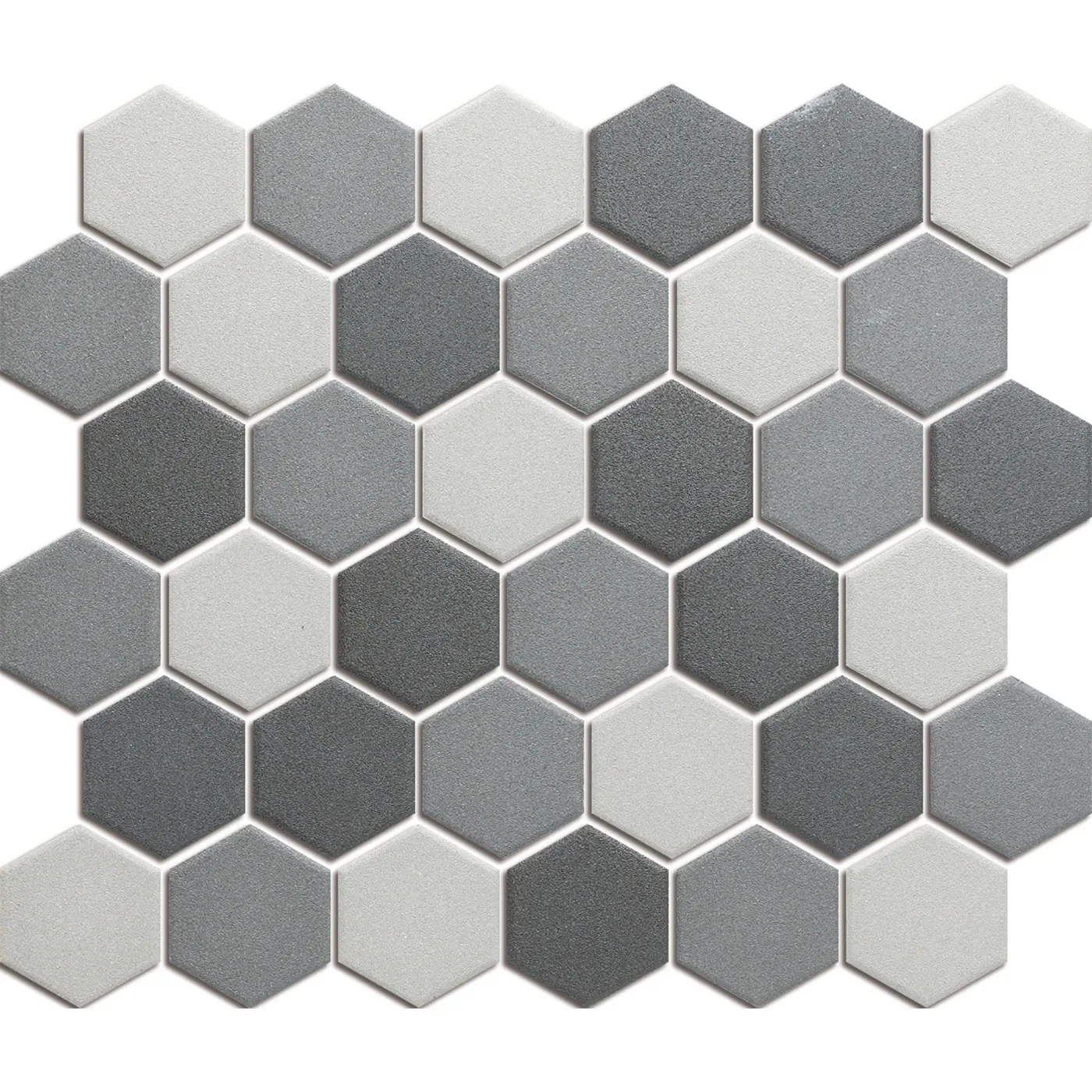Mozaiek London Hexagon Donker Grijs Mix 5,1x5,9