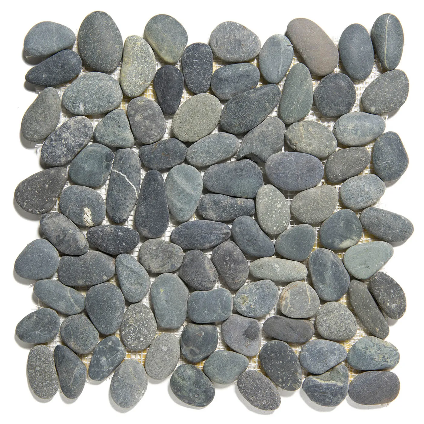 Mozaiek Natural Stone Riviersteen Donker Grijs