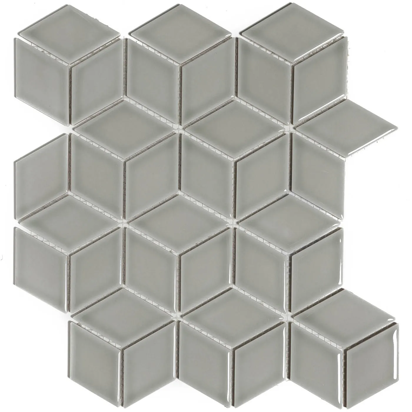 Mozaiek Paris Cubic Licht Grijs 4,8x8,1