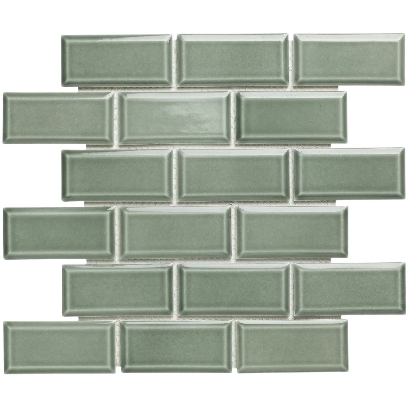 Mozaiek Paris Metro Groen Grijs 4,5x9,5
