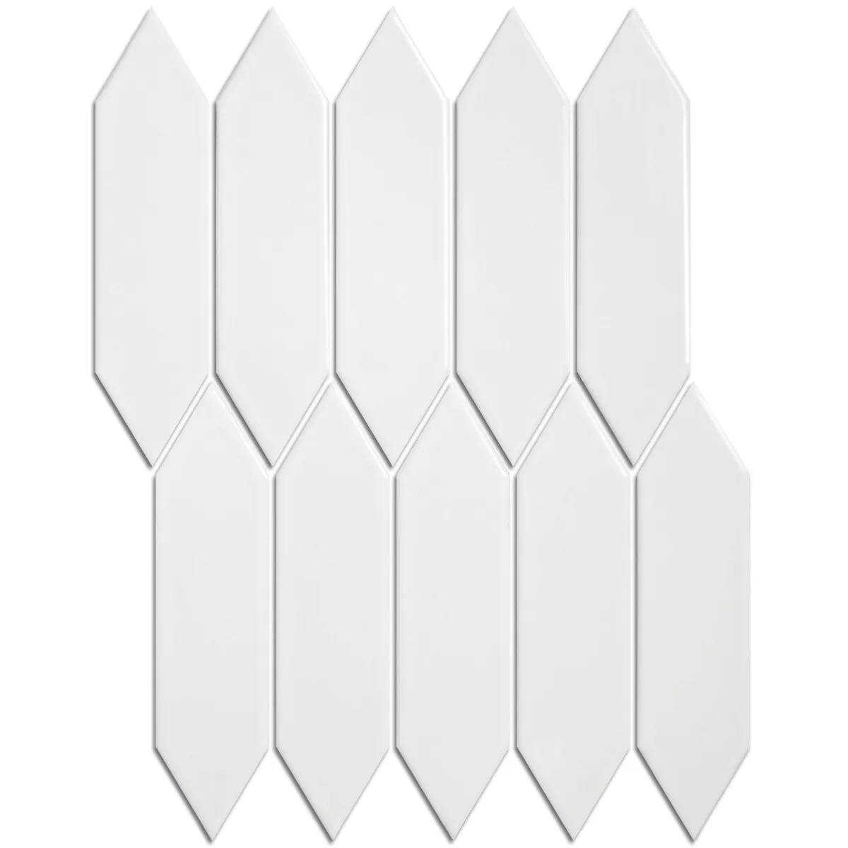 Mozaiek Paris Picket Wit 4,8x1,5