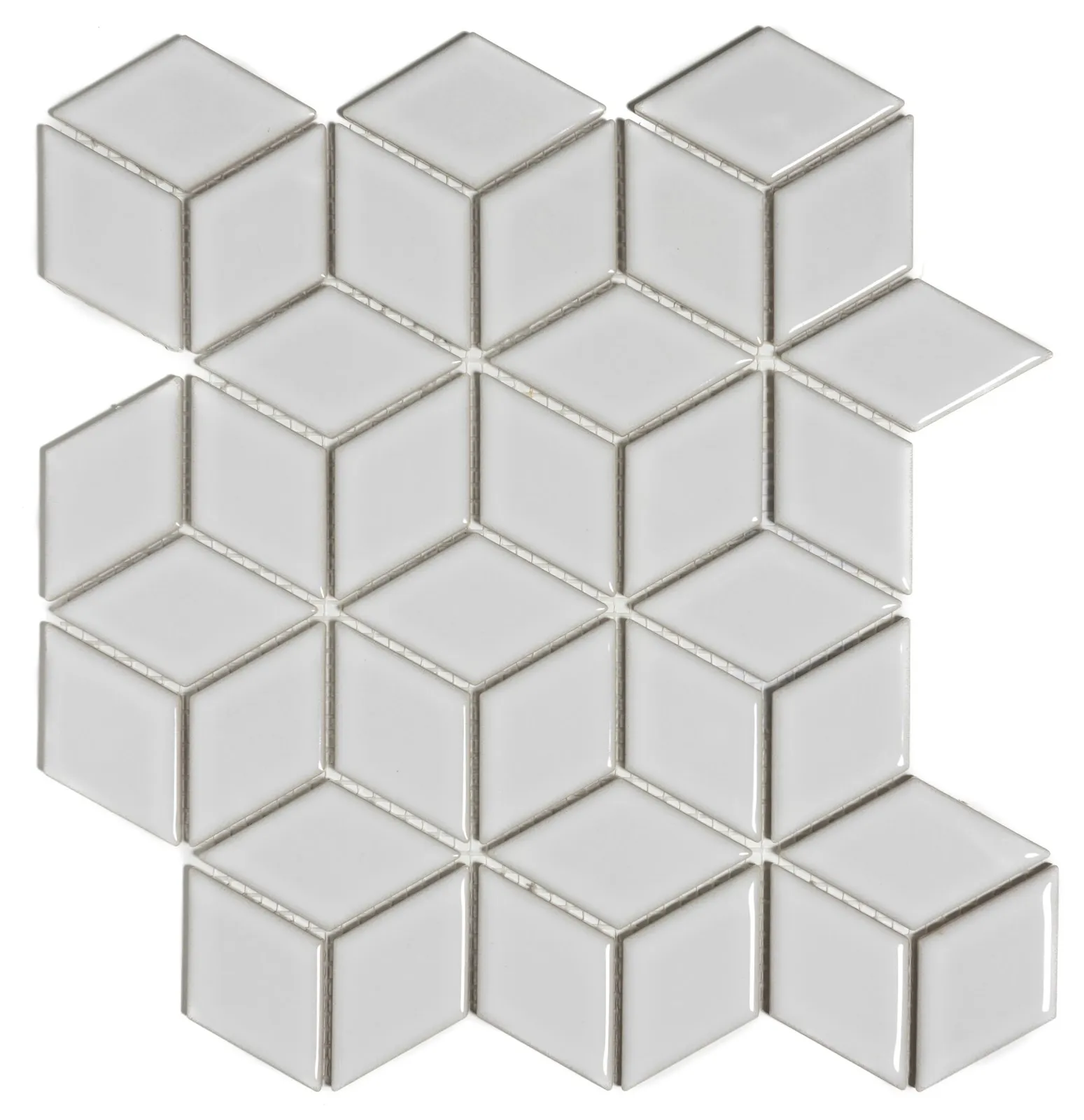 Mozaiek Paris Cubic Wit 4,8x8,1