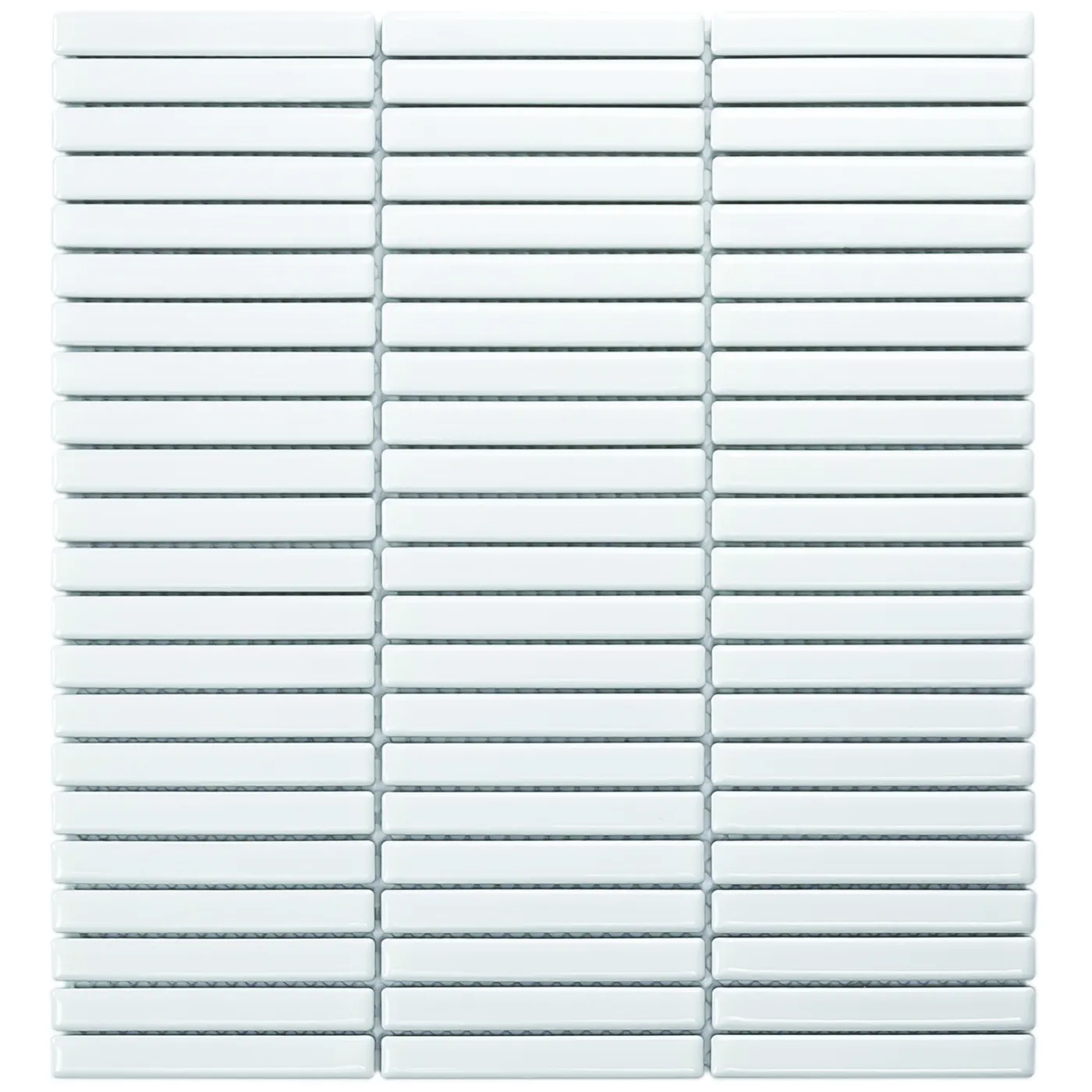 Mozaiek Sevilla Kit-Kat mini's Glans Wit 1,2x9,2