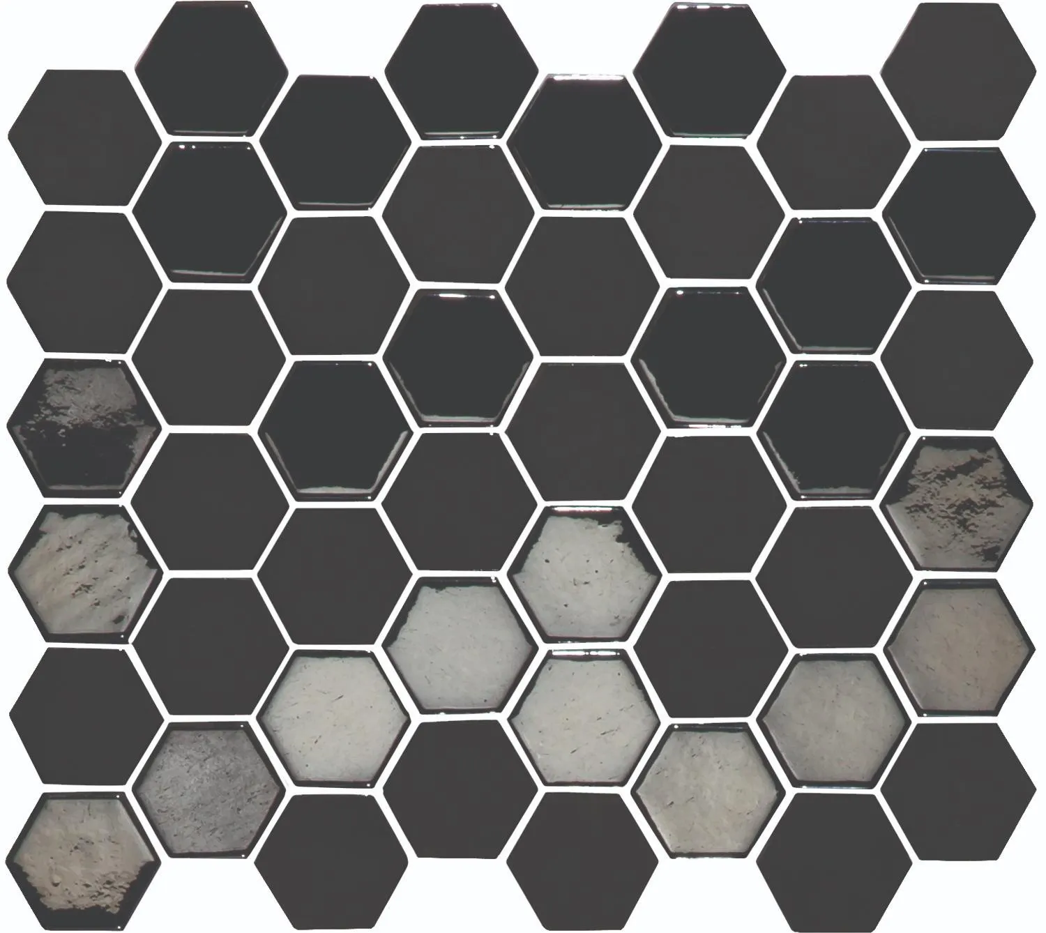 Mozaiek Valencia Hexagon Zwart 4,3x5,0