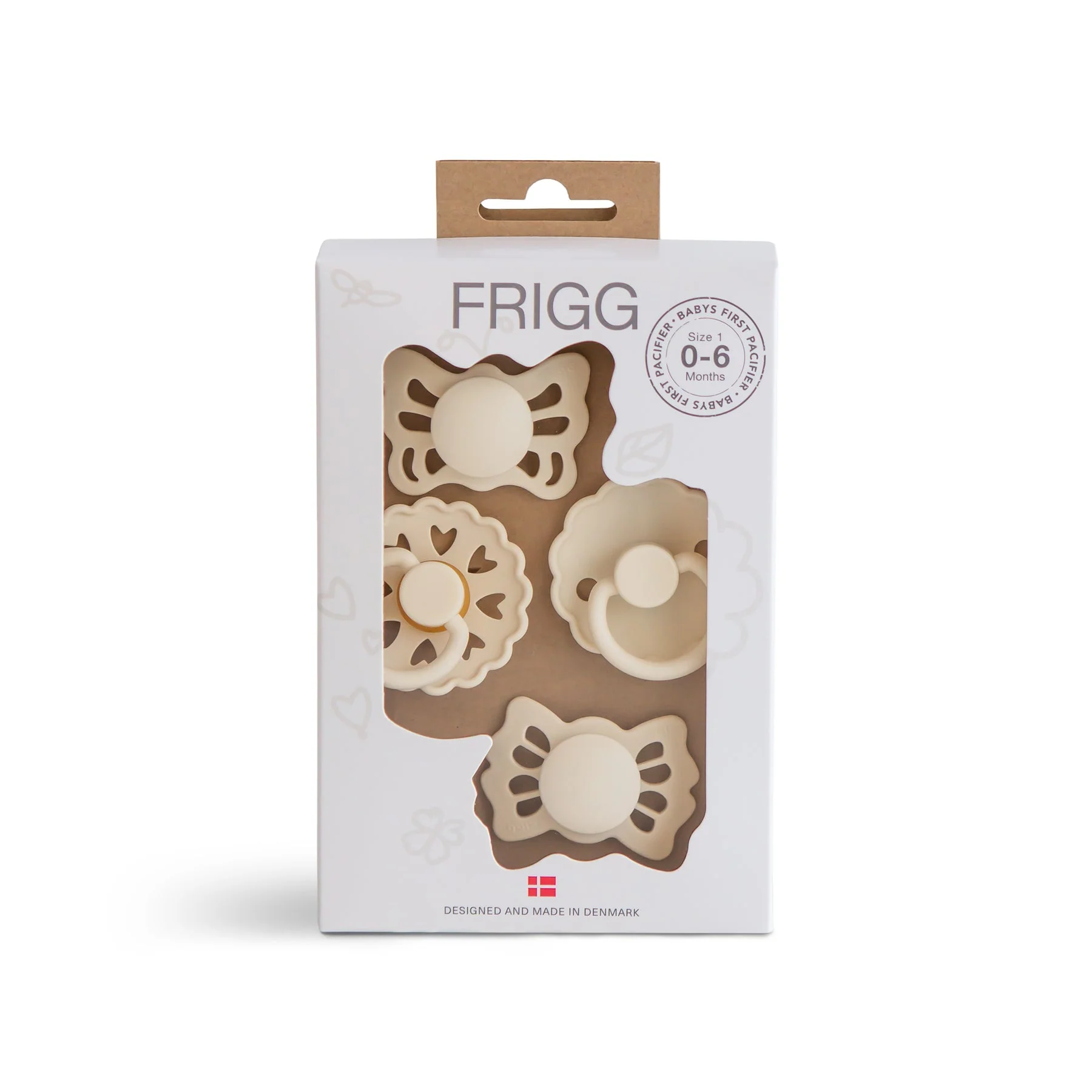 FRIGG Baby’s First pacifier Floral heart (Cream) 0-6 months, foto 5