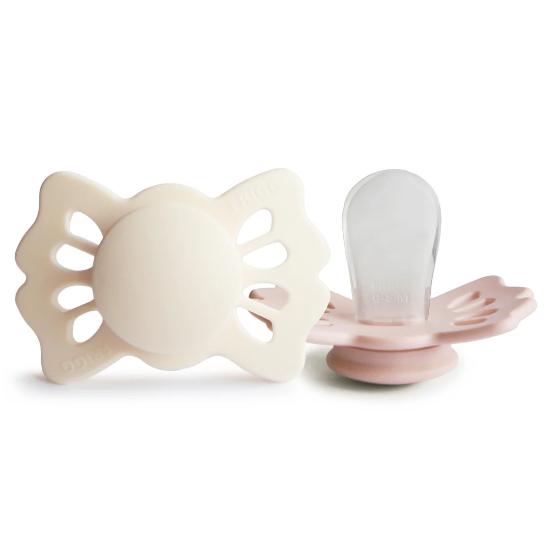FRIGG Lucky – Symmetrical Silicone 2- Pack Pacifiers – Cream/Blush, foto 3