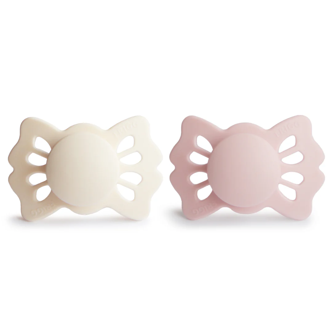 FRIGG Lucky – Symmetrical Silicone 2- Pack Pacifiers – Cream/Blush, foto 4