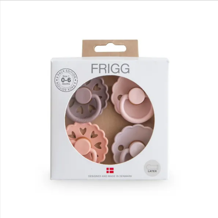 FRIGG 4-Pack Pacifiers – Round Latex – Sun, foto 4