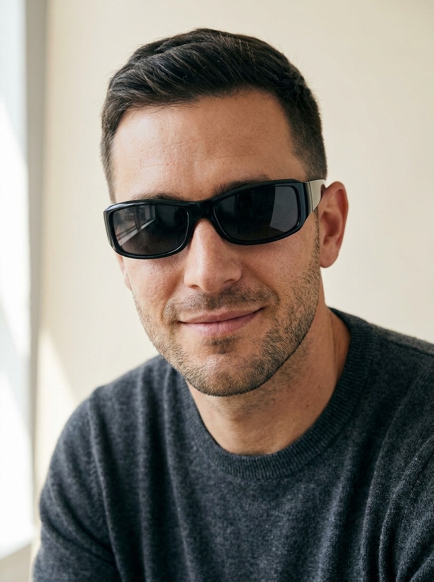 Model wearing Bill glasses
