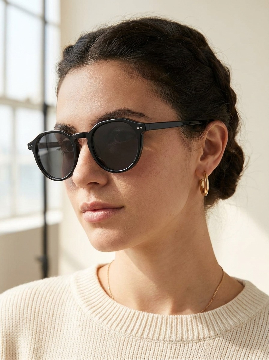 Woman wearing Ed-sun glasses