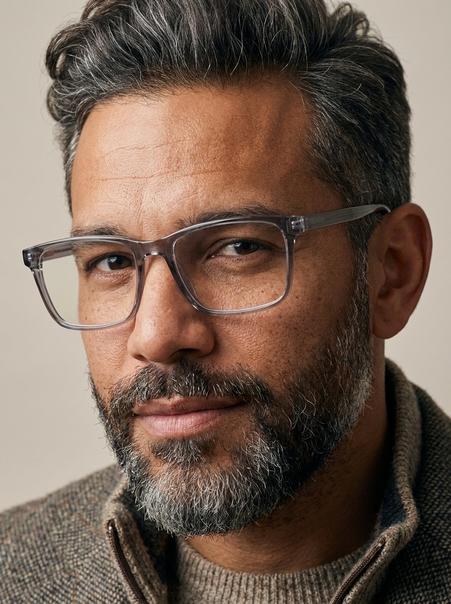 Model wearing Magnus glasses