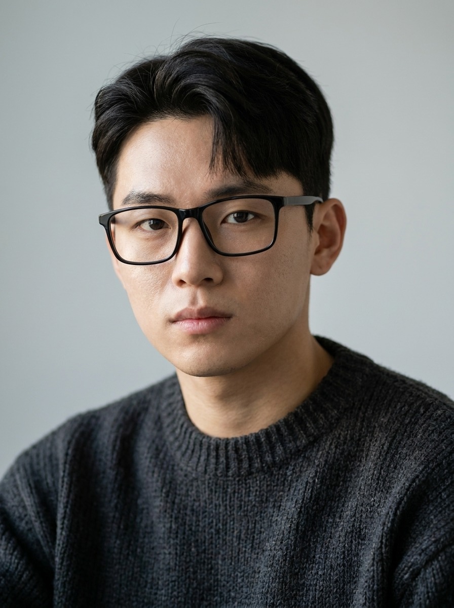 Model wearing Magnus glasses