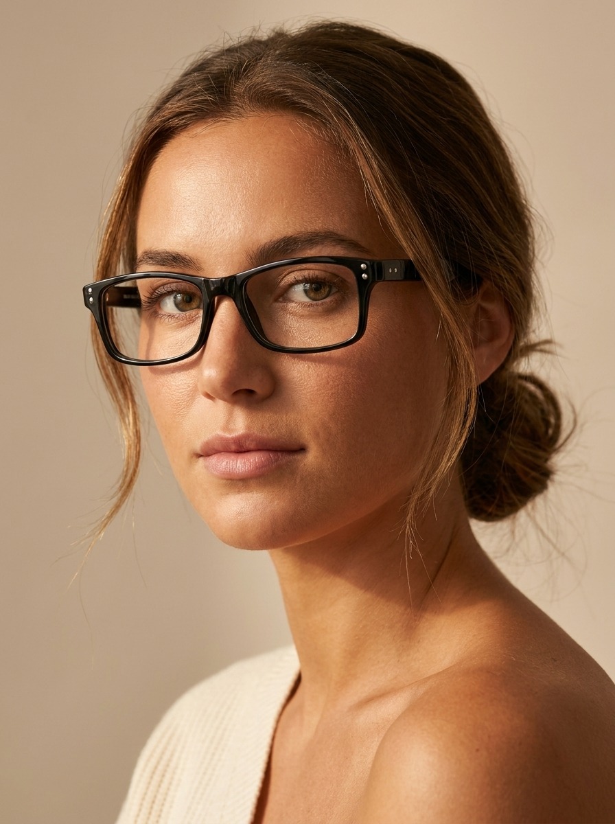Model wearing Naomi  glasses
