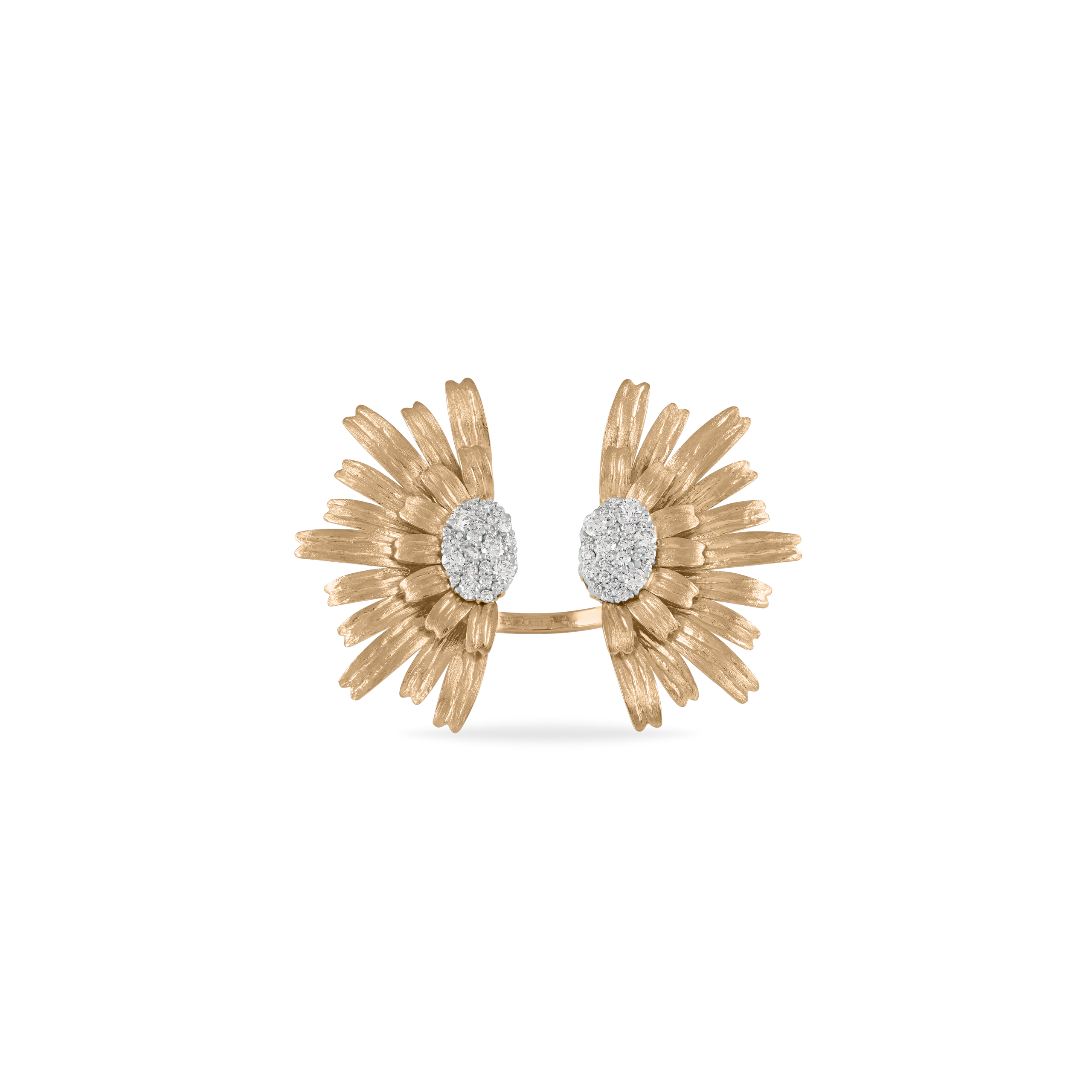 Bloom Gold Ring in 18k yellow gold with diamonds