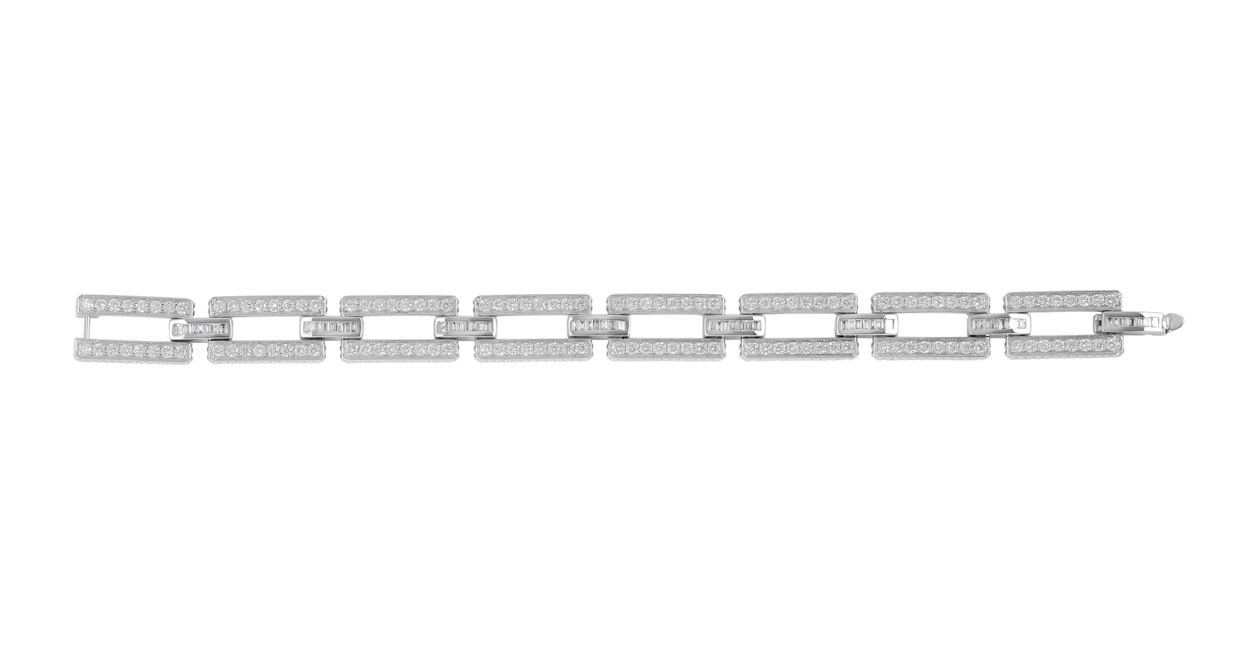 Divina Diamond Bracelet in 18k white gold with diamonds