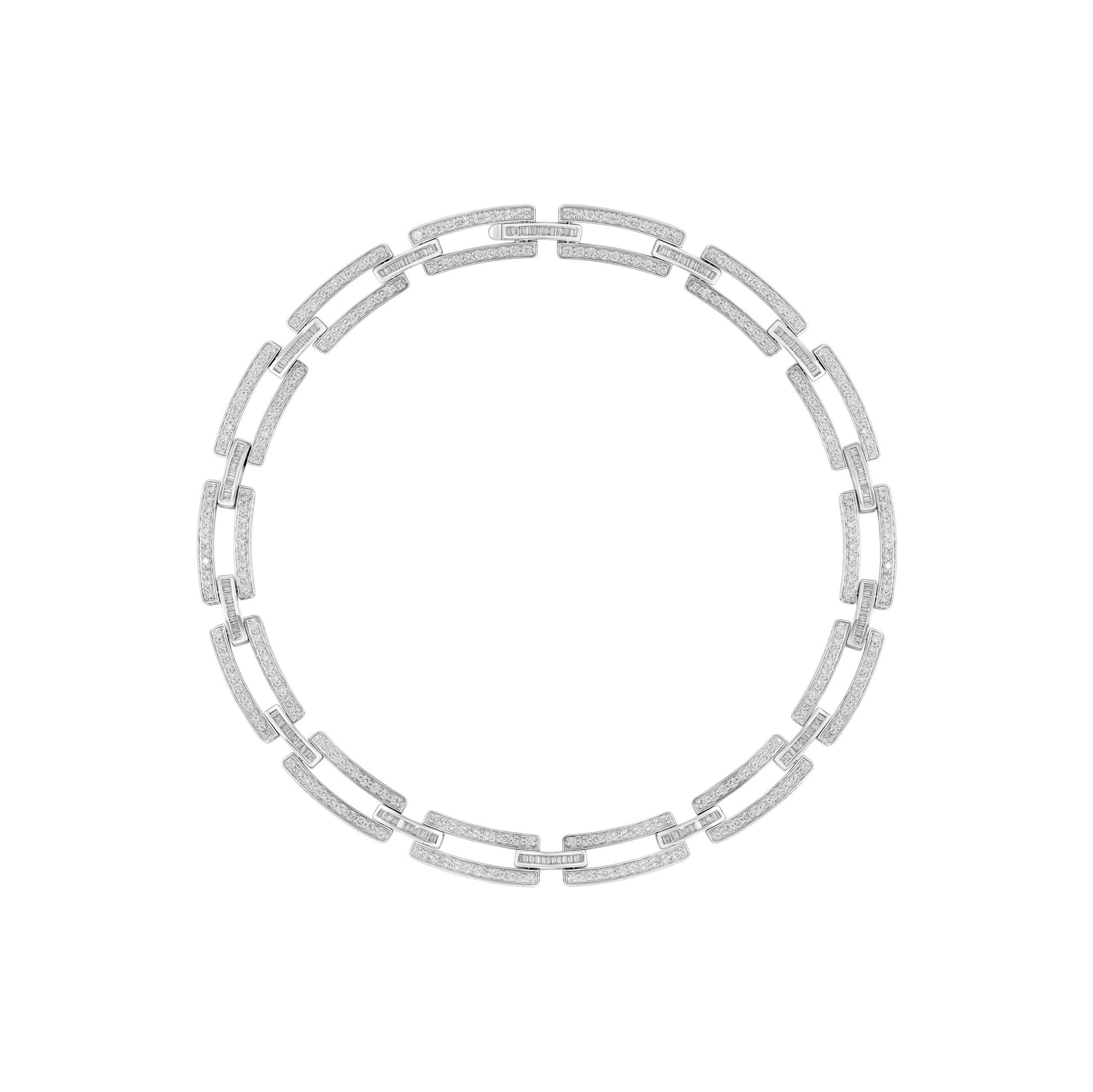 Divina Diamond Necklace in 18k white gold with diamonds