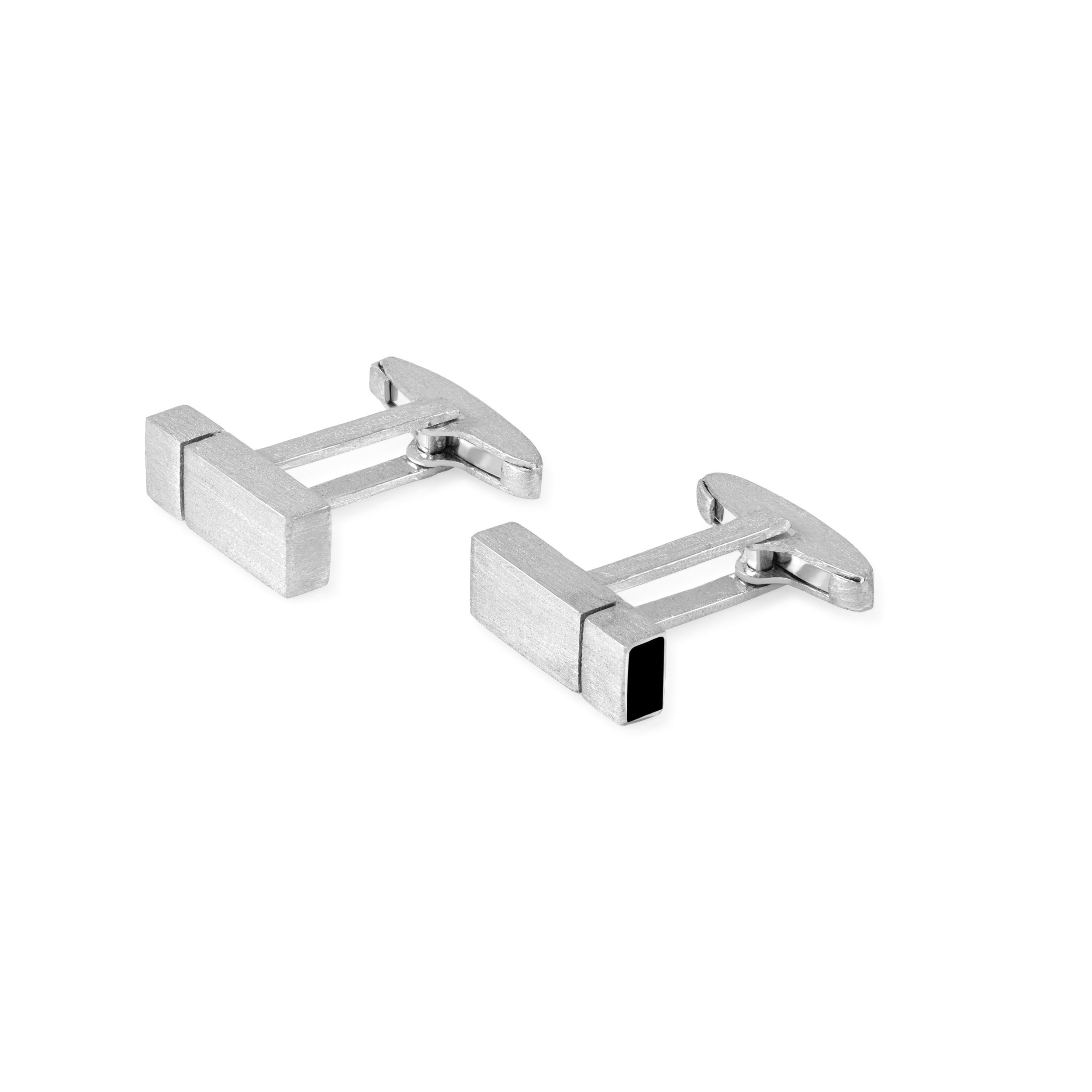 Platinum Cufflink with black onyx