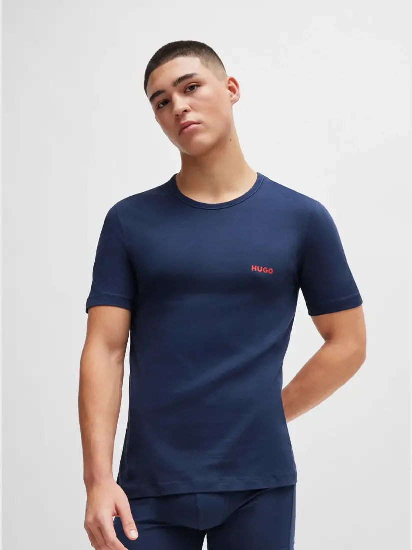 Bluzë e Brendshme Hugo Boss Mini Logo Print (3 copë)