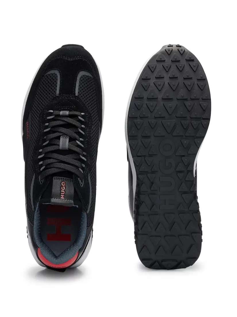 Atlete Sportive Hugo Boss Lace-Up With Mesh Trims