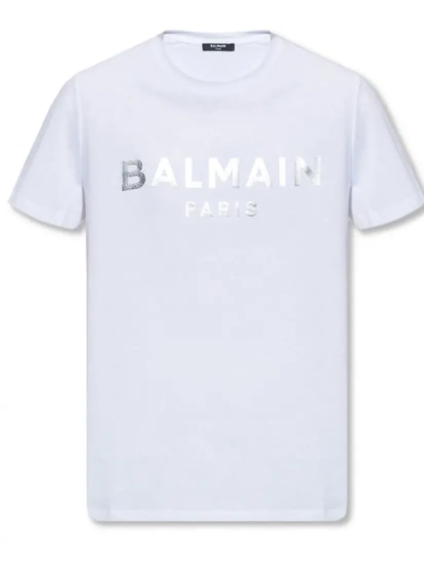 Bluzë Balmain Logo Print Silver