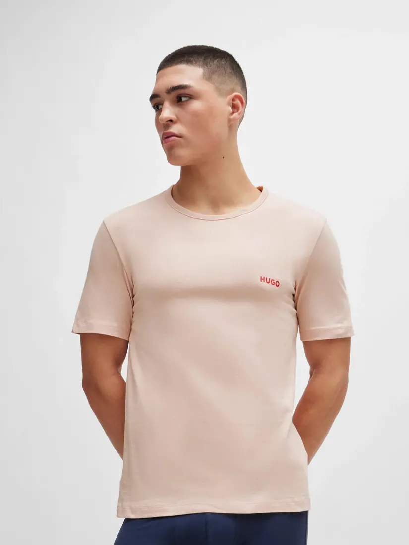 Bluzë e Brendshme Hugo Boss Mini Logo Print (3 copë)
