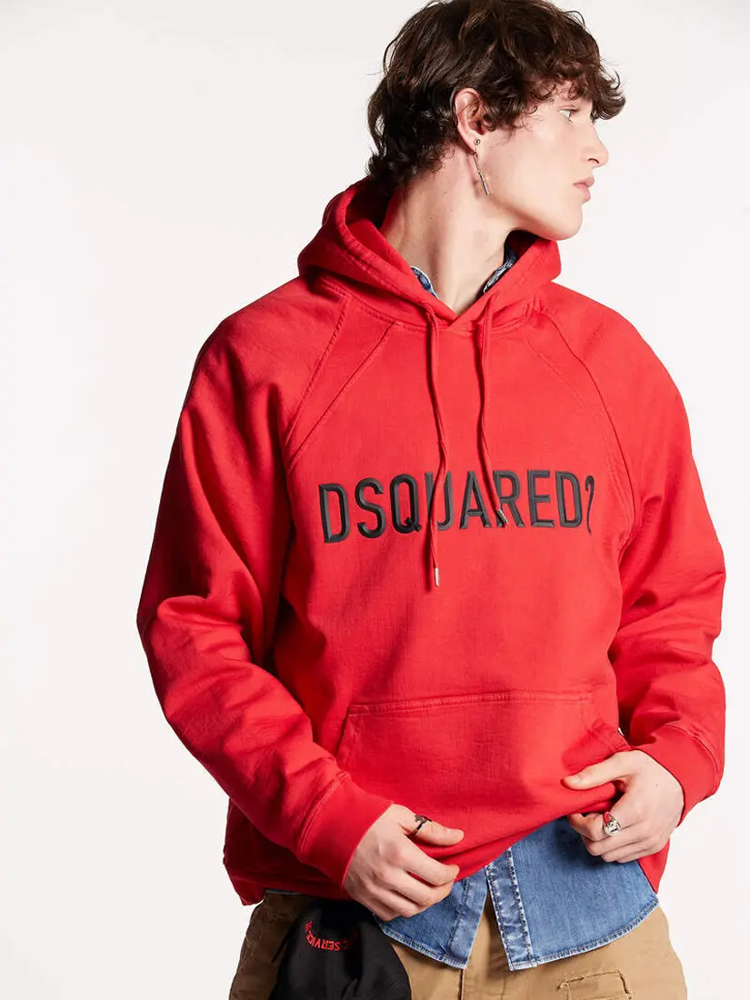 Hoodie Dsquared2 Logo Printed