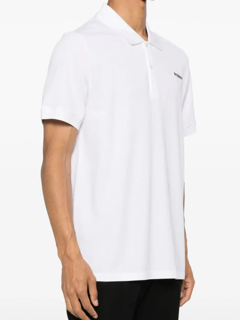 Bluzë Polo Alexander Mcqueen Mini Logo Printed