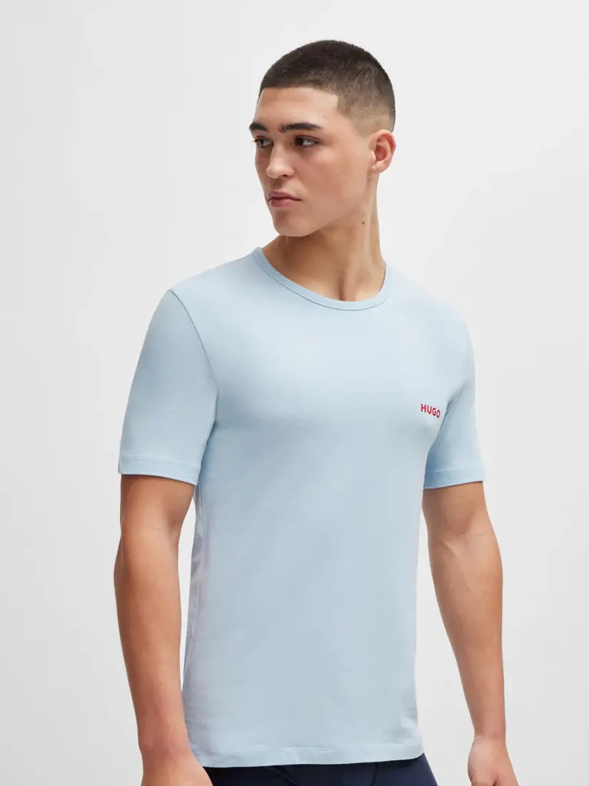 Bluzë e Brendshme Hugo Boss Mini Logo Print (3 copë)