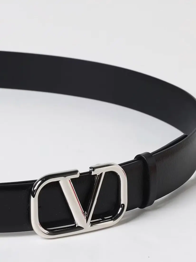 Rrip Lëkure Valentino Metallic Logo Signature