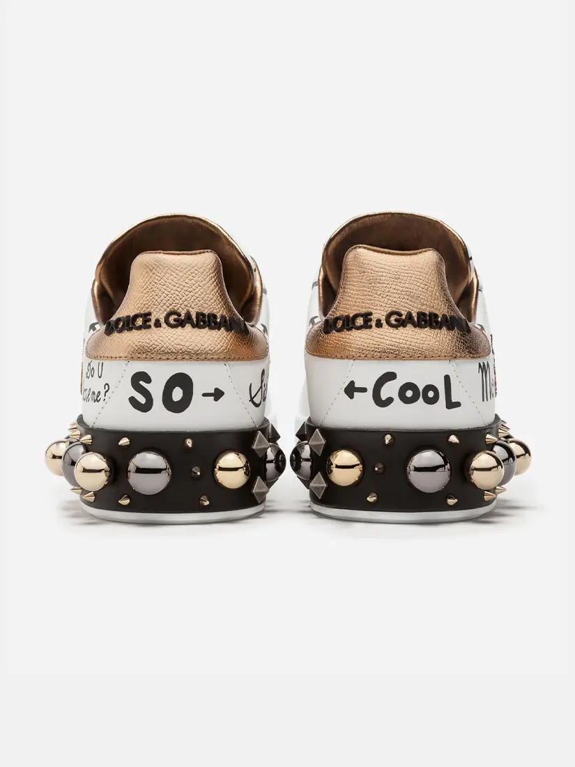 Dolce & Gabbana Portofino Leather Sneakers