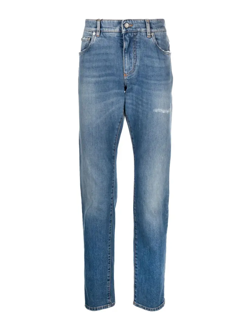Dolce & Gabbana Stonewashed Slim Fit Jeans