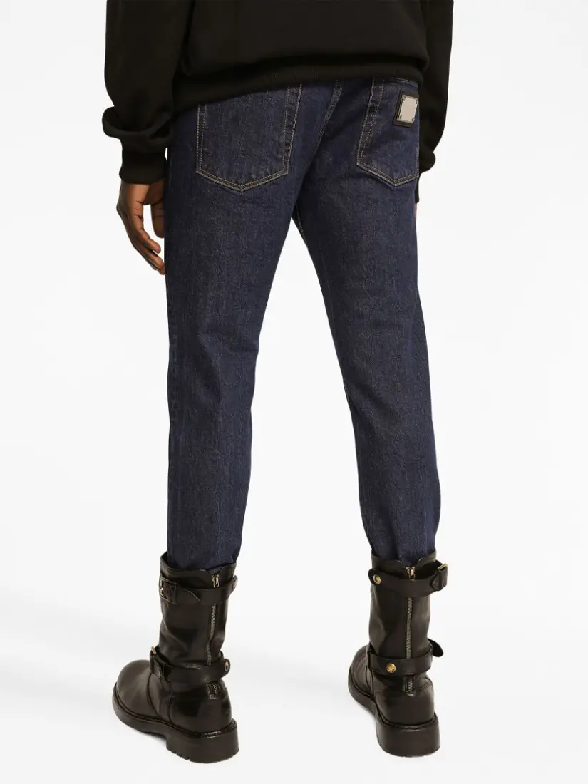 Dolce & Gabbana Logo Patch Jeans