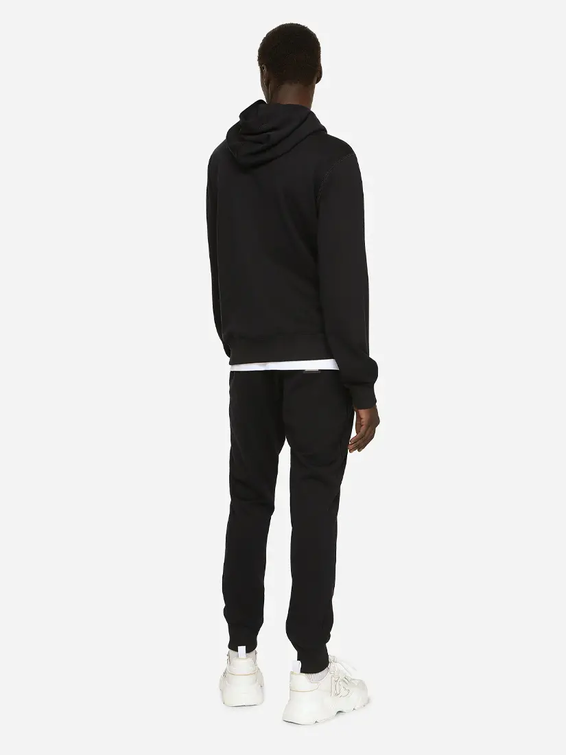 Dolce & Gabbana Logo Plaque Zip-Up Hoodie